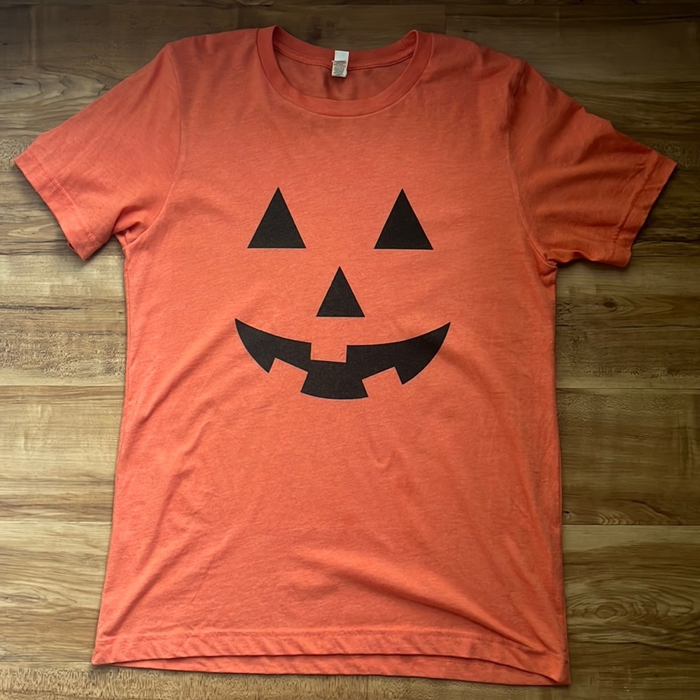 Jack-o-latern Orange Graphic Tee